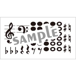 五線ホワイトボード(A4)音符マグネットつき【...の詳細画像3
