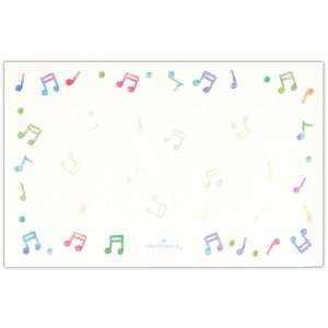 【取寄品】【取寄時、納期1週間〜10日】ミニメッセージカード　カラフル音符