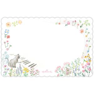 【取寄品】【取寄時、納期1週間〜10日】ミニメッセージカード　ダイカット　ピースフルハーモニー