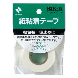 ＨＹ１８０２−０１　ニチバン　紙粘着テープ　白　１８ｍｍ