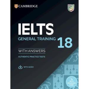 【取寄品】【取寄時、納期1〜3週間】IELTS 18 GENERAL TRAINING STUDENT’S BOOK WITH ANSWERS WITH AUDIO【沖縄・離島以外送料無料】