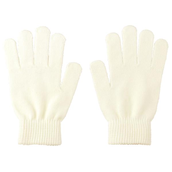 カラーのびのび手袋　大　白