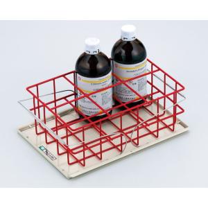 耐震用試薬瓶立て MBS-6 ※試薬は付属していません。