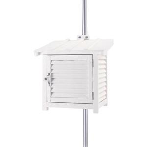 百葉箱 鉄柱取付型 ※写真のポールは含まれません。