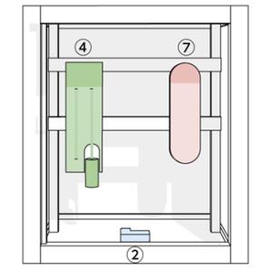 百葉箱 特小型(木製)※脚部のみ組立式です。の詳細画像1