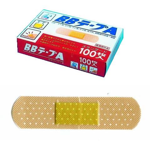 （100枚入）救急絆創膏 B.B テープA（N）