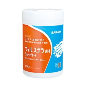 サラヤ ウィル・ステラVH ウェットシート 80枚入 指定医薬部外品