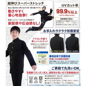 学生服 ズボン 日本製 全国標準型 超黒ハイグ...の詳細画像3