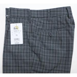 制服 スラックス 夏用 グレーチェック W70...の詳細画像1