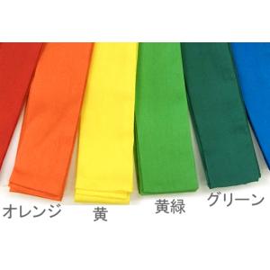 日本製 カラーハチマキ 綿100% 紅白/黒/...の詳細画像2