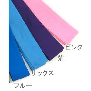 日本製 カラーハチマキ 綿100% 紅白/黒/...の詳細画像3