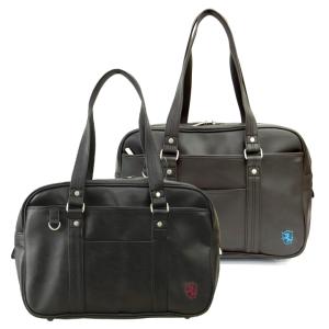 ヒロミチナカノスクール 合皮スクールバッグ ブラック/ブラウン