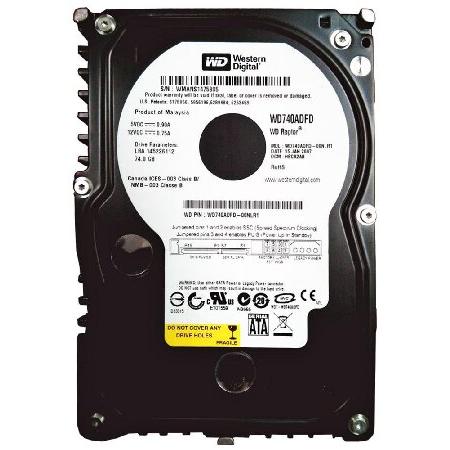 WD740ADFD Western Digital Raptor ハードドライブWD740ADFD