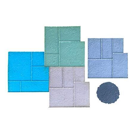 Walttools オールドワールドアシュラーストーンコンクリートスタンプセット | 装飾タイルパタ...