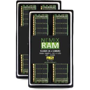 NEMIX RAM 512GB キット 4x128GB DDR4-2666 PC4-21300 ECC LRDIMM 8Rx4 負荷軽減サーバーメモリ｜galaxy-usa