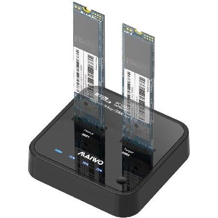 MAIWO デュアルベイ M.2 PCIe NVMe SSDドッキングステーション USB CからM...