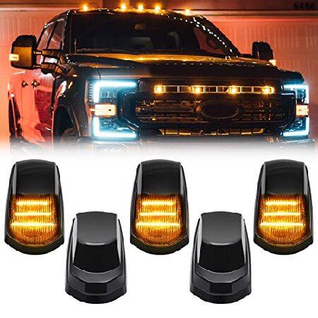 R ＆F自動5PCSスモークLEDキャブルーフマーカーライトF-250 F-350 F-450 F-...