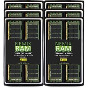 NEMIX RAM 768GB 12x64GB DDR4-2666 PC4-21300 2Rx4 RDIMM ECC レジスタードメモリ｜galaxy-usa