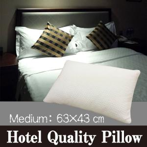ホテル仕様のふわふわ枕  肩こり 首こり Hotel Quality Pillow 低反発枕 M (63×43cm) ラグジュアリーピロー枕