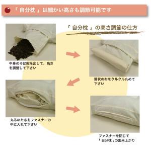 高さの選べる 頸椎安定 そば枕 高温殺菌そば殻...の詳細画像3