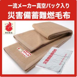 毛布 シングル 真空パック入り燃えにくい防災 難燃 防炎 掛け毛布 備蓄