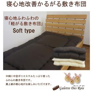 敷布団 寝心地ふわふわの軽がる敷き布団 シング...の詳細画像1