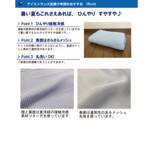接触冷感 肌掛け布団 箱壊れの為 100×14...の詳細画像3