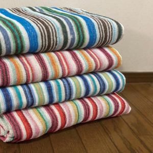 A　残糸で作った　タオルケット 特別価格　柄お任せ　綿100%