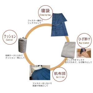 寝具メーカーが作った寝袋 羽毛の寝袋 4way...の詳細画像3