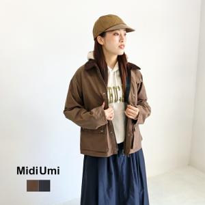 MidiUmi ミディウミ ハンティングショートジャケット 3-779312 レディース 秋冬 ジャケット  ブルゾン ジャンパー 羽織り アウター ラグランスリーブ 日本製｜galette-store