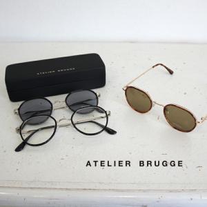 atelier brugge サングラス アトリエブルージュ ボストン型サングラス 眼鏡 メガネ  シルバーフレーム紫外線対策 UVカット 34LS-5002｜galette-store