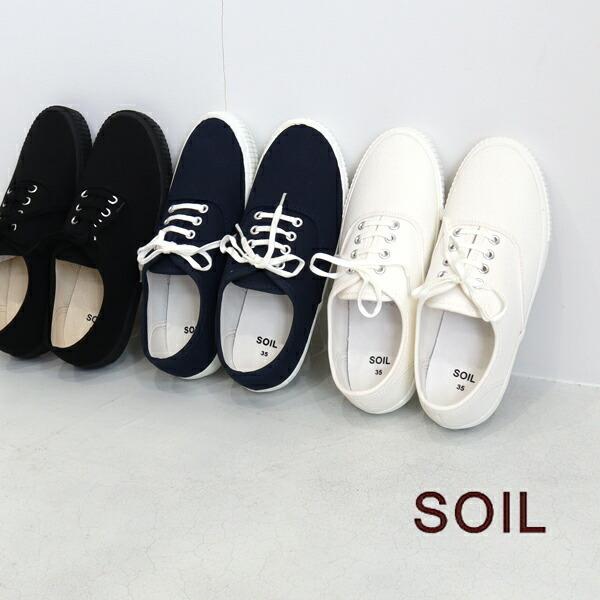 ソイル SOIL キャンバスローカットスニーカー CANVAS LOW-CUT SNEAKER CN...