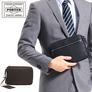 ポーター ウィズ ポーチ 016-01078 セカンドバッグ 吉田カバン PORTER 本革 WITH POUCH クラッチバッグ 小さめ コンパクト ビジネス メンズ