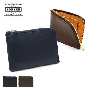 ポーター ダブル コインケース 129-03737 吉田カバン PORTER DOUBLE COIN CASE メンズ 財布 L字 レディース 小銭入れ ブランド 本革 日本製｜galleria-onlineshop