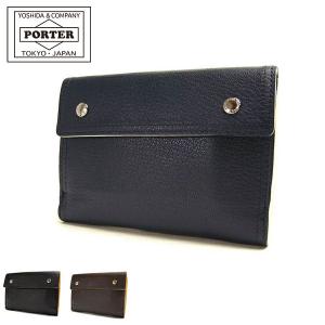 ポーター ダブル ウォレット 129-06011 吉田カバン PORTER DOUBLE WALLET 二つ折り財布 小銭入れあり ブランド 本革 レディース 日本製｜galleria-onlineshop