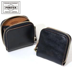 ポーター フィルム コインケース 187-01352 小銭入れ 吉田カバン PORTER FILM COIN CASE 革 本革 レザー ブランド ミニ 小さい ラウンドファスナー 黒 日本製｜ギャレリア Bag&Luggage