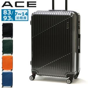 エース スーツケース ACE クレスタ キャリーケース 軽量 ace 83L 93L 拡張 大型 大容量 双輪 4輪 TSロック 旅行 メンズ レディース 06318｜galleria-onlineshop
