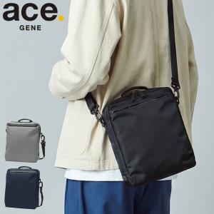 最大51%★8/16迄 正規品5年保証 エースジーン ショルダーバッグ メンズ 軽量 ace.GENE 小さめ ナイロン ビジネス 撥水 2WAY B5 6L メトレクス 19113