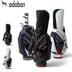 最大36% 12/18迄 アダバット キャディバッグ adabat GOLF ゴルフ ゴルフバッグ カート カート式 エナメル 9型 5分割 47インチ メンズ レディース ABC420