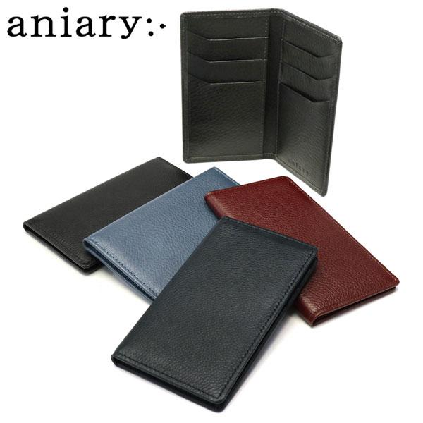 正規取扱店 アニアリ カードケース aniary Shrink Leather シュリンクレザー ミ...