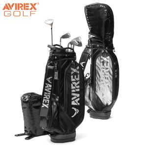 最大40%★4/28限定 アヴィレックスゴルフ キャディバッグ AVIREX GOLF カートキャディーバッグ ゴルフバッグ カート 8.5型 メンズ レディース AVG2F-BA1｜galleria-onlineshop