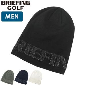 最大36% 12/18迄 日本正規品 ブリーフィング ゴルフ ニット帽 BRIEFING GOLF URBAN COLLECTION LOGO BEANIE 帽子 フリース 暖かい 秋冬 メンズ BRG223M93