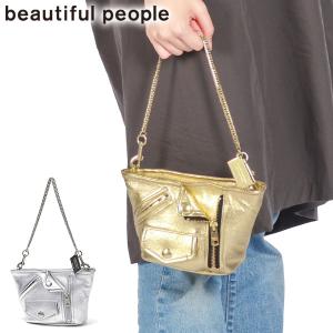 セール30%OFF ビューティフルピープル ポーチ レディース 小物入れ ブランド beautiful people ミニバッグ ショルダーバッグ 化粧ポーチ 2WAY 1525611994