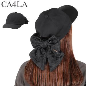 最大51%★6/8迄 CA4LA キャップ レディース 帽子 カシラ 可愛い 6枚パネル リボン付き キャップ 紫外線対策 洗濯可 日本製 HILDA 4 TOZ00129の商品画像