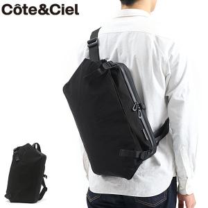 日本正規品 コートエシエル ボディバッグ Cote&Ciel RISS MEMORYTECH BLACK ワンショルダー 斜めがけ A4 撥水 メンズ レディース ブラック｜galleria-onlineshop