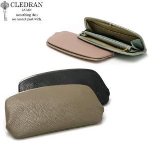 最大40%★4/25限定 クレドラン 長財布 CLEDRAN 財布 がま口 本革 SOU FLAT PURSE LONG WALLET スー がま口長財布 革 レザー 薄型 女性 レディース CL-3434｜galleria-onlineshop