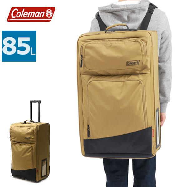 公認販売店 コールマン キャリーバッグ Coleman オールインワンホイール 85L レインカバー...