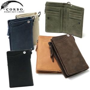 最大41%★12/5限定 コルボ 二つ折り財布 メンズ レディース 本革 CORBO 財布 縦型 ブランド 使いやすい 軽い 軽量 日本製 CORBO. CLAY Works Horse 8JF-9979