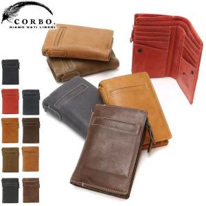 最大42%★6/23迄 選べるWノベルティ コルボ 財布 CORBO 二つ折り財布 メンズ CORBO. 8LO-9933