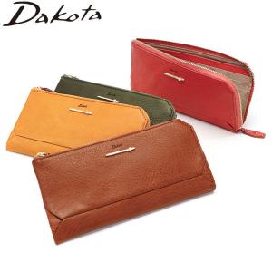 ダコタ小物+選べるノベルティ付 ダコタ 財布 Dakota 長財布 ペルラ 大容量 薄い スリム L字ファスナー 本革 革 小銭入れ付き ブランド レディース 0030055｜galleria-onlineshop